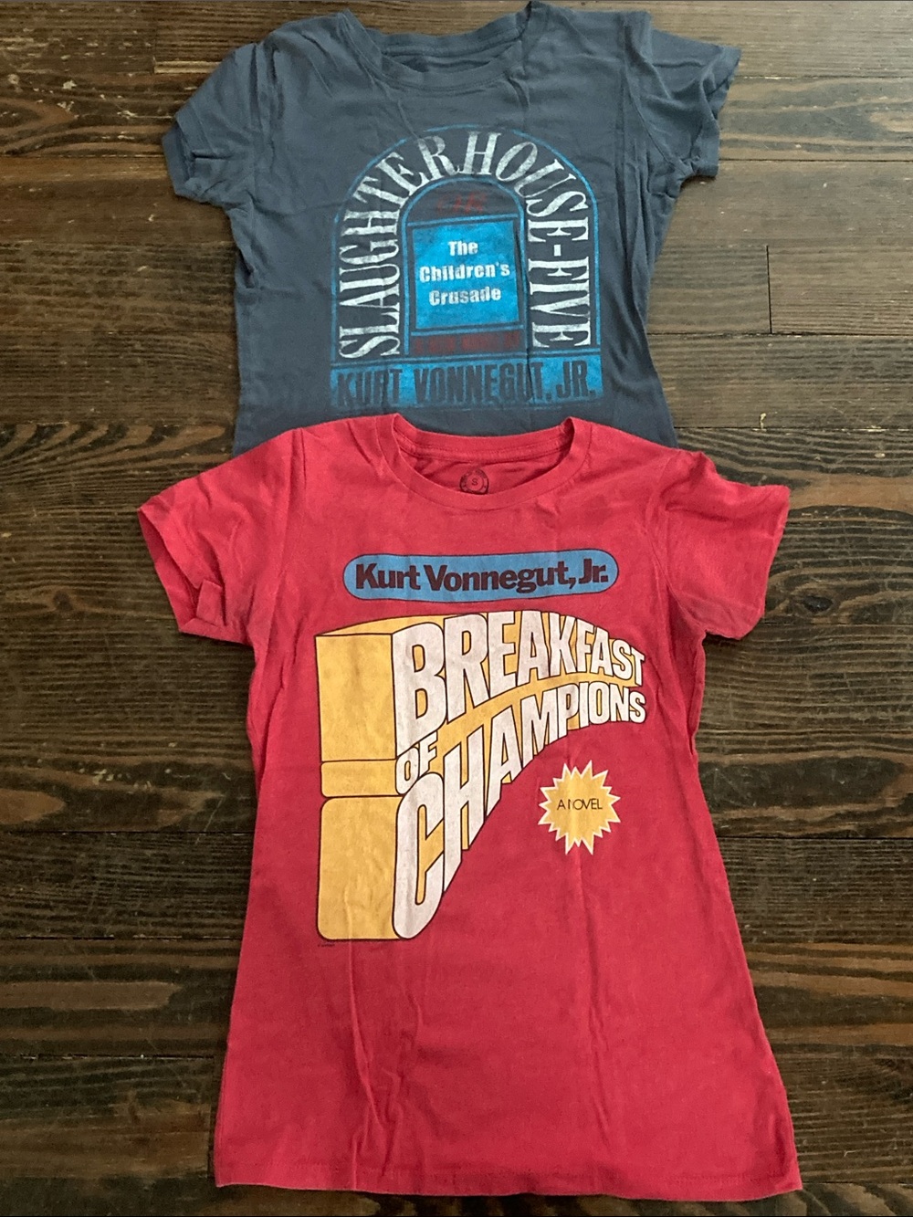 Lot of Two Out of Print Vonnegut Tees
